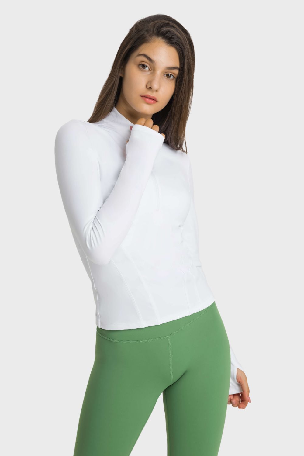 Half-Zip Long Sleeve Active Top