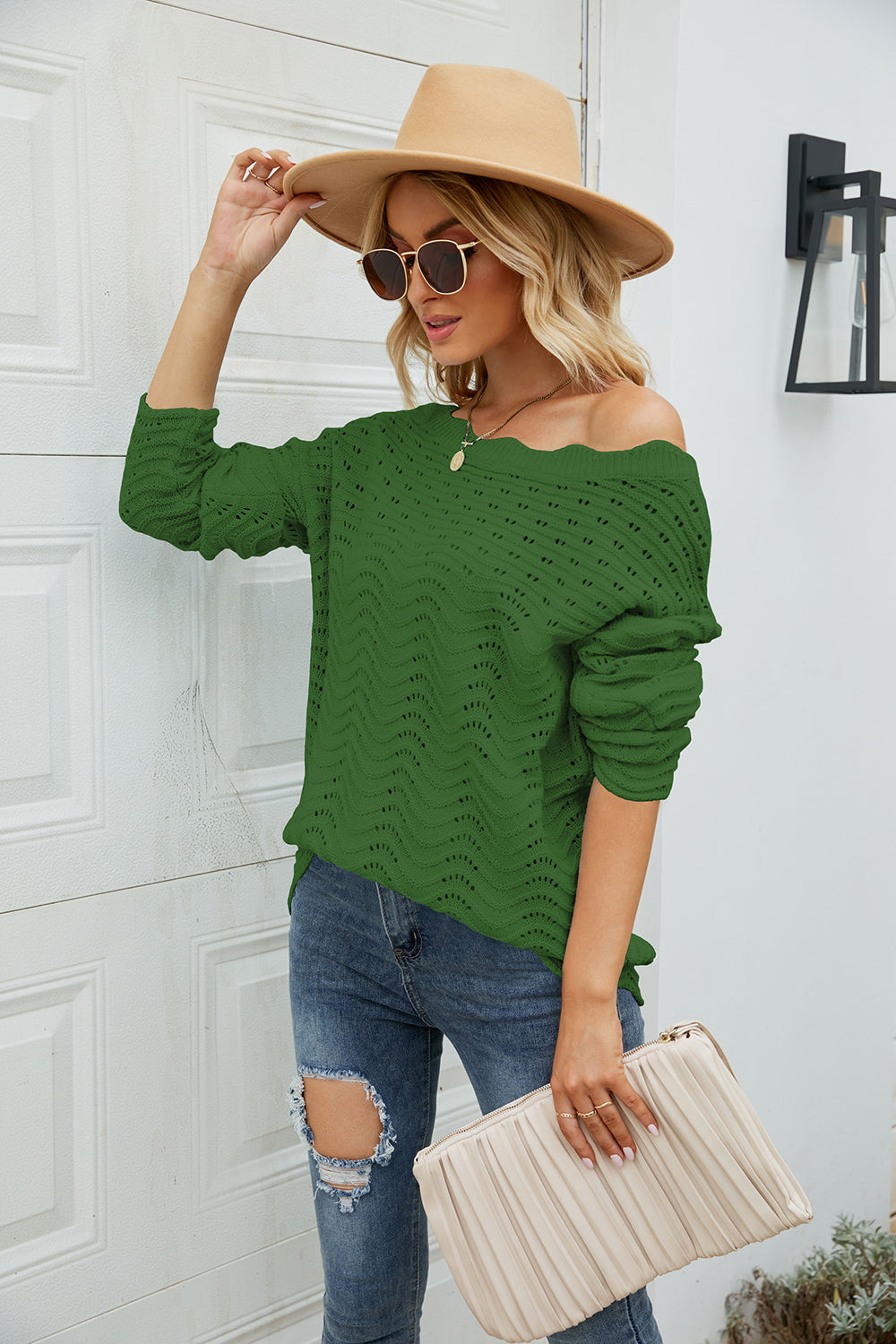 Round Neck Detailed Sweater