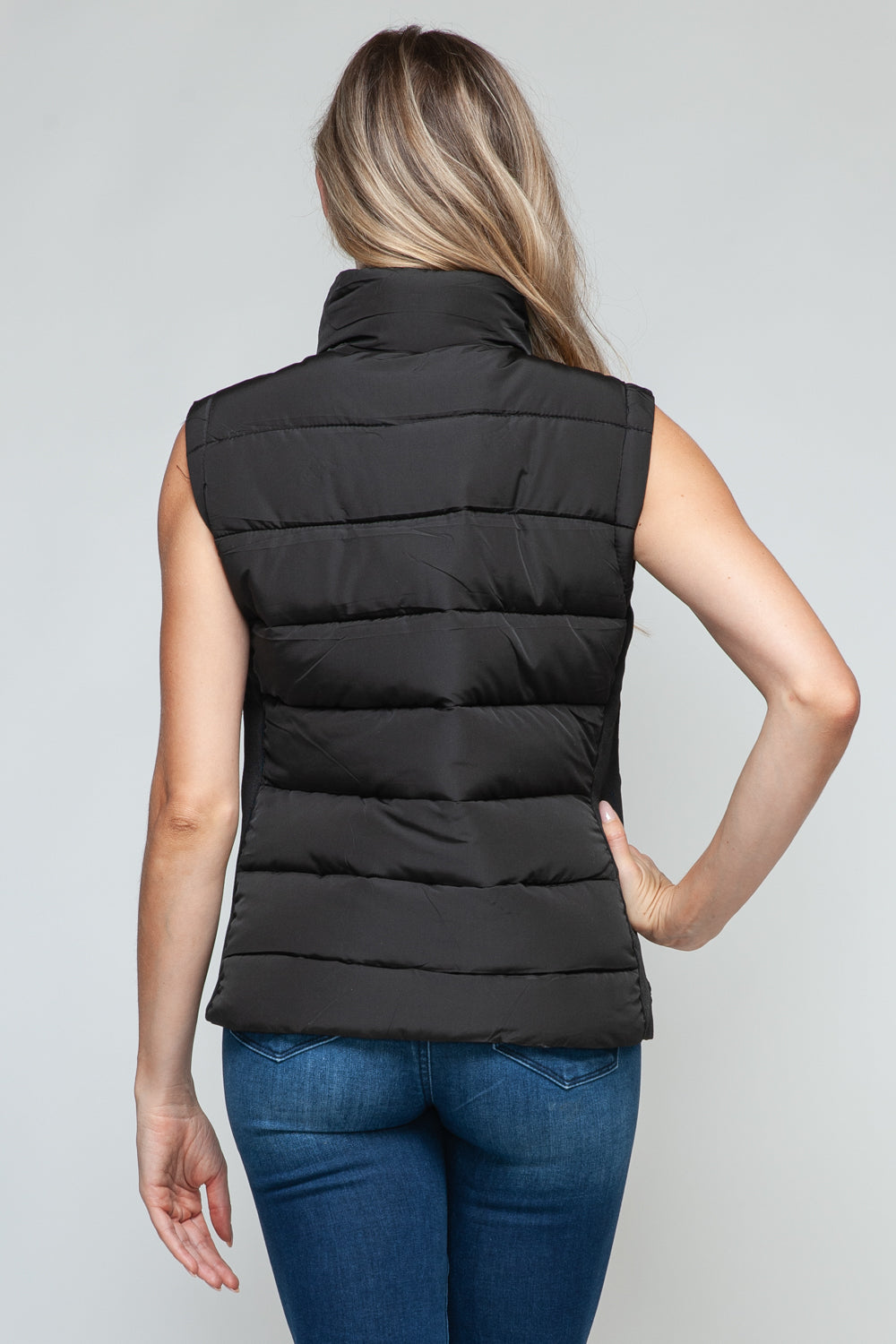 Zip Up Turtleneck Vest