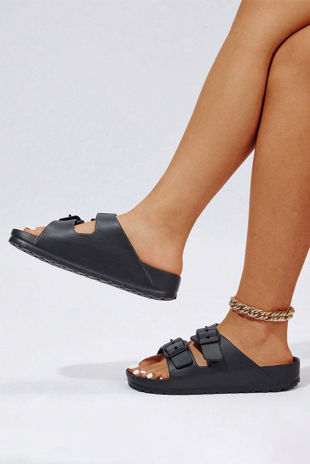 Double-Buckle EVA Sandals