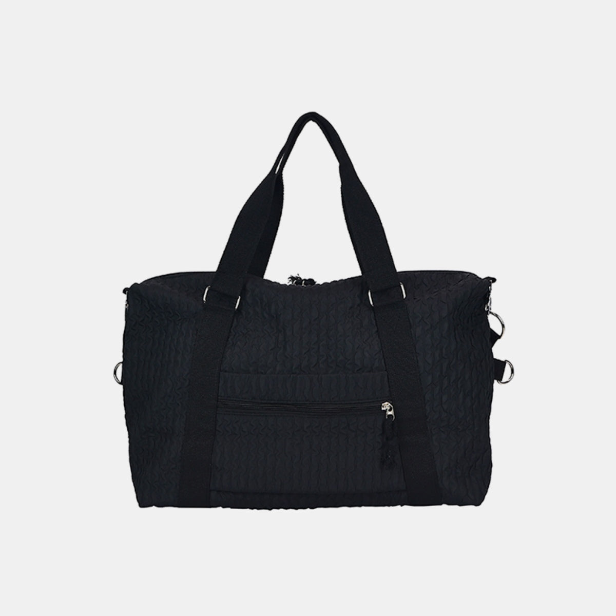 Textured Nylon Duffel Bag