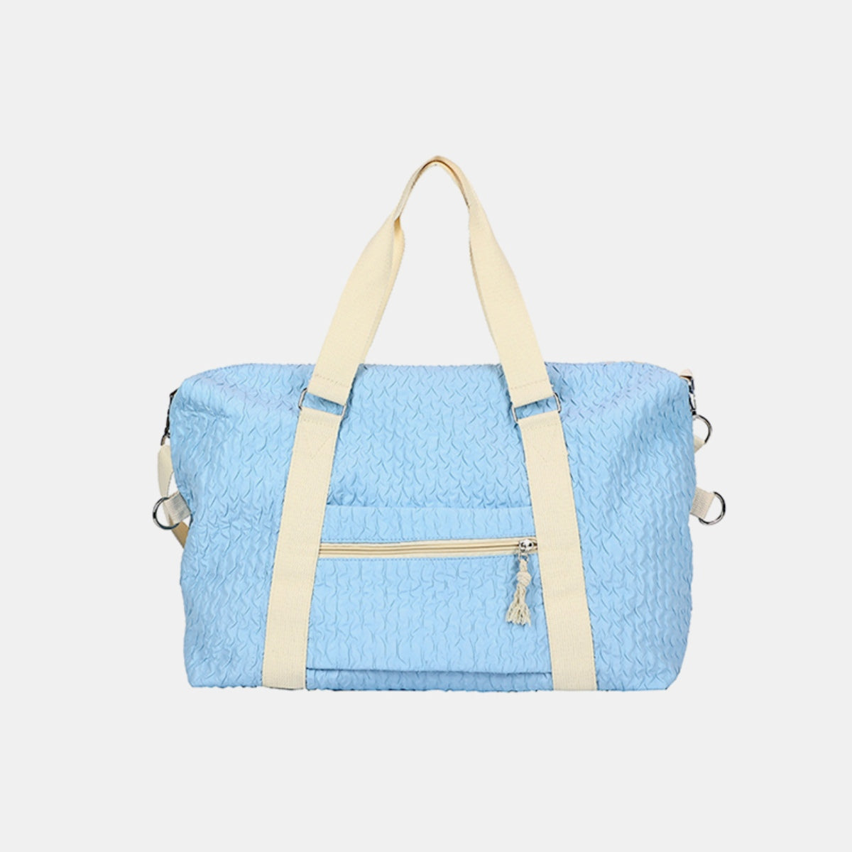 Textured Nylon Duffel Bag