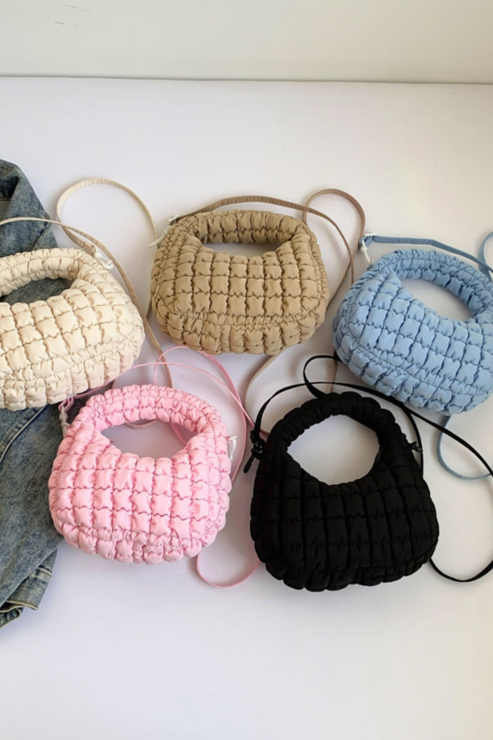 Quilted Puffy Crossbody Bag