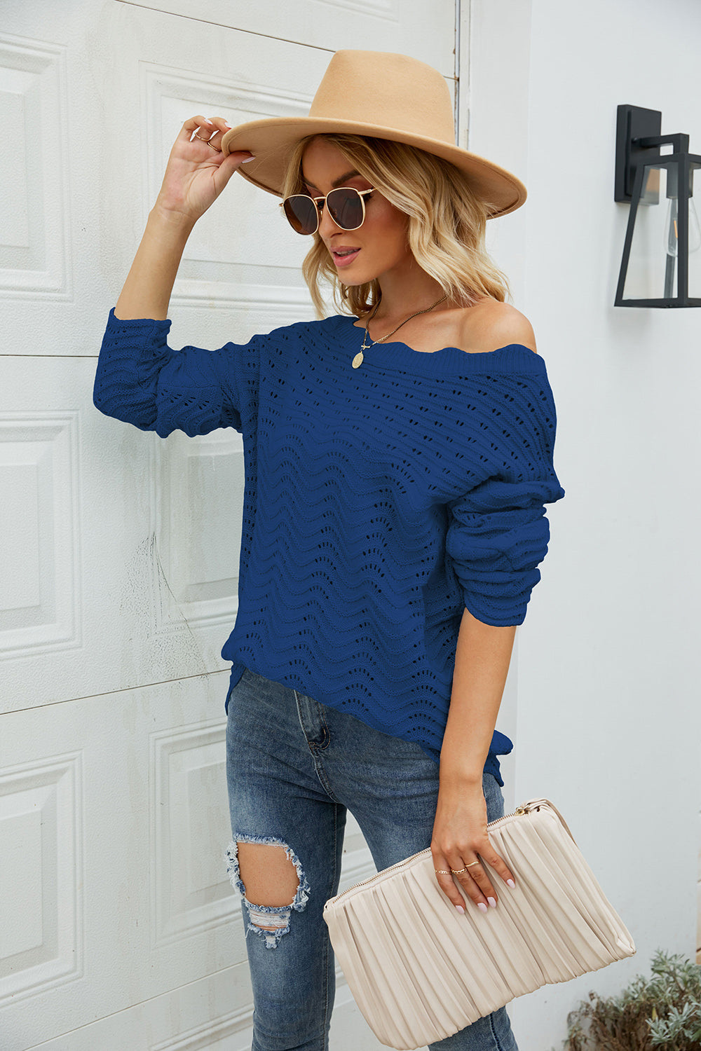 Round Neck Detailed Sweater