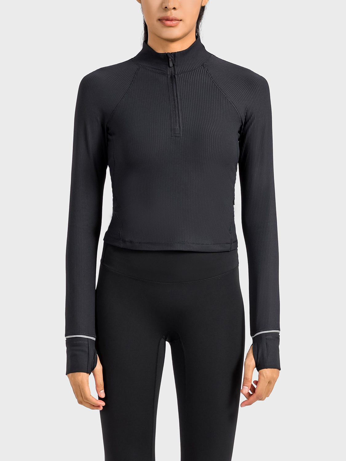 Mock Neck Half-Zip Sport Top