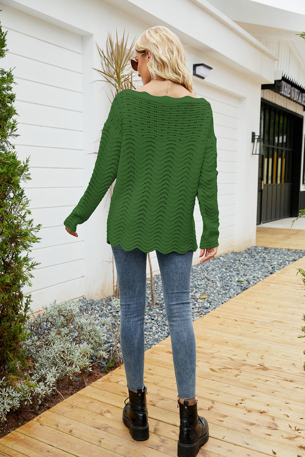 Round Neck Detailed Sweater