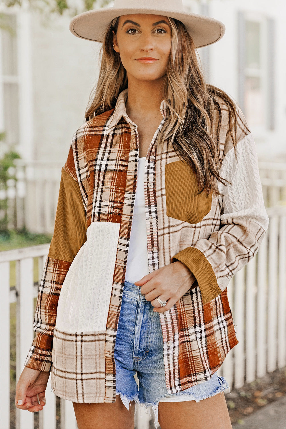 Orange Plaid Jacket