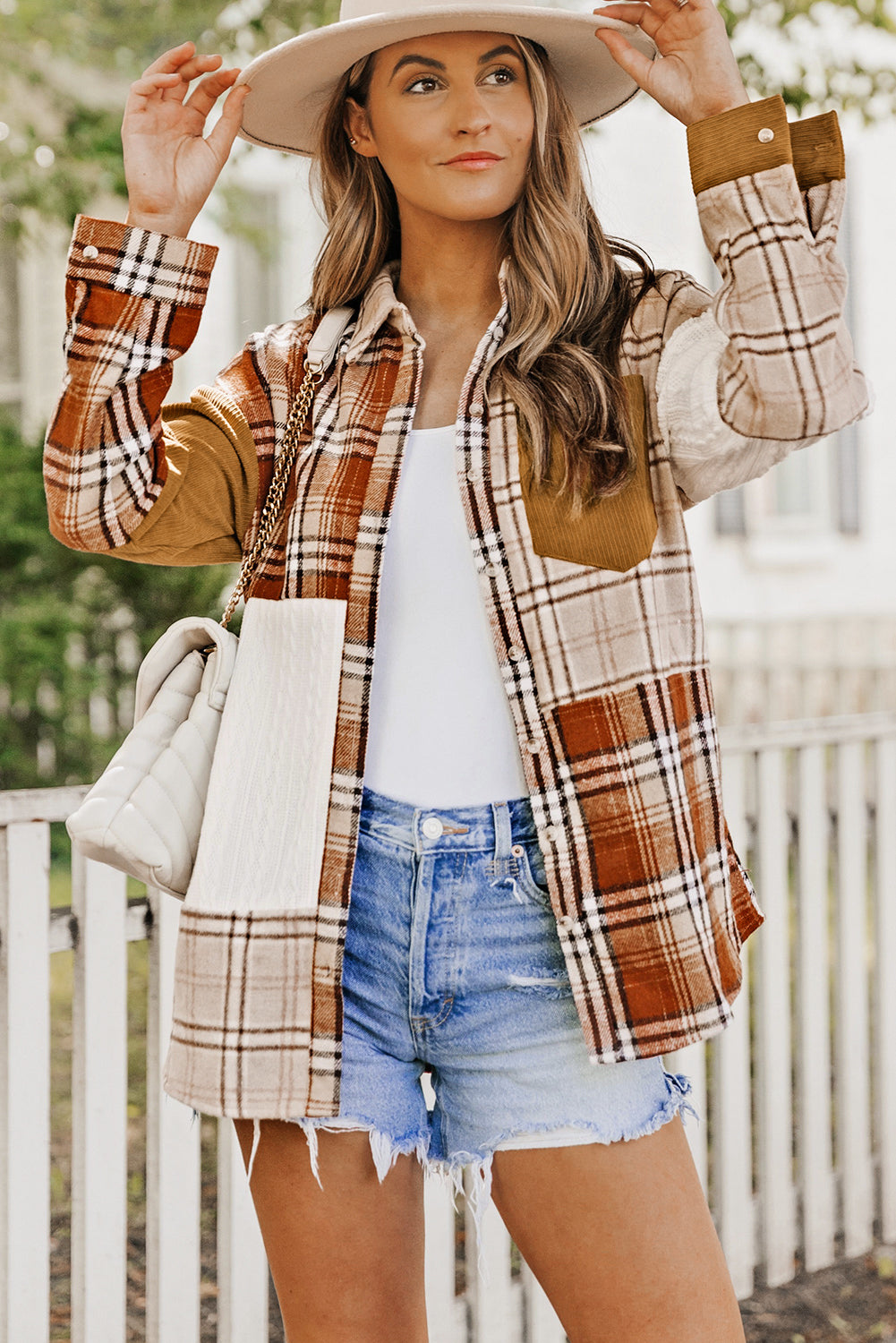 Orange Plaid Jacket