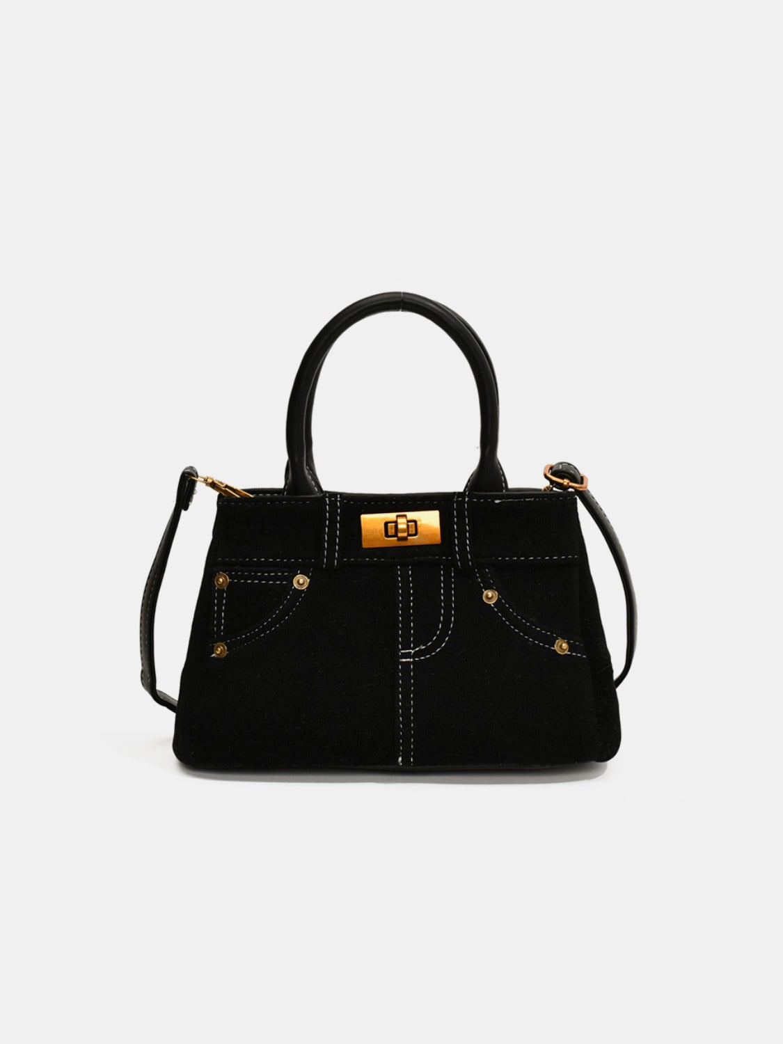 Suede Double-Use Handbag