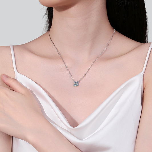 1.26 Carat Moissanite Pendant Necklace