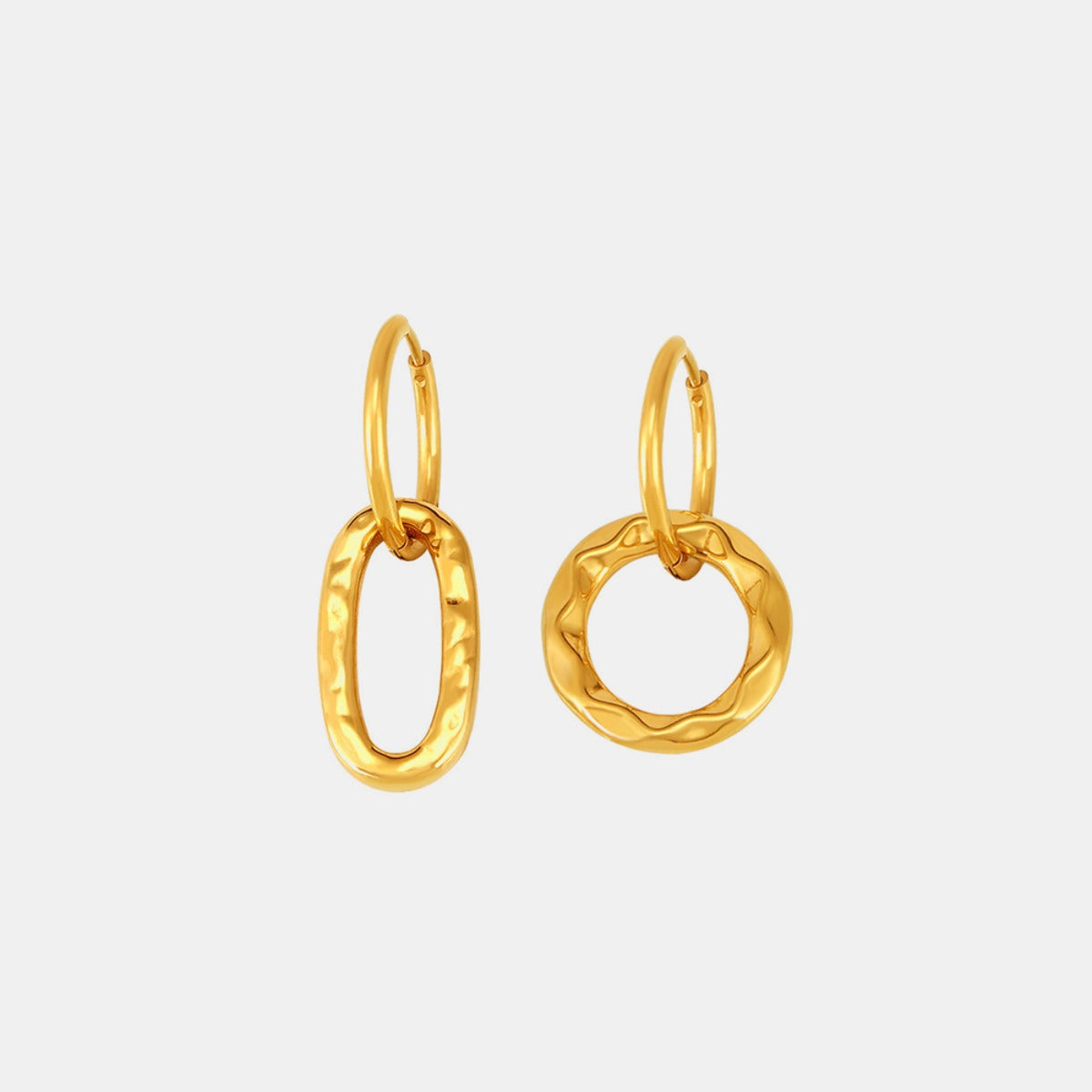 18K Gold-Plated Annulus Earrings