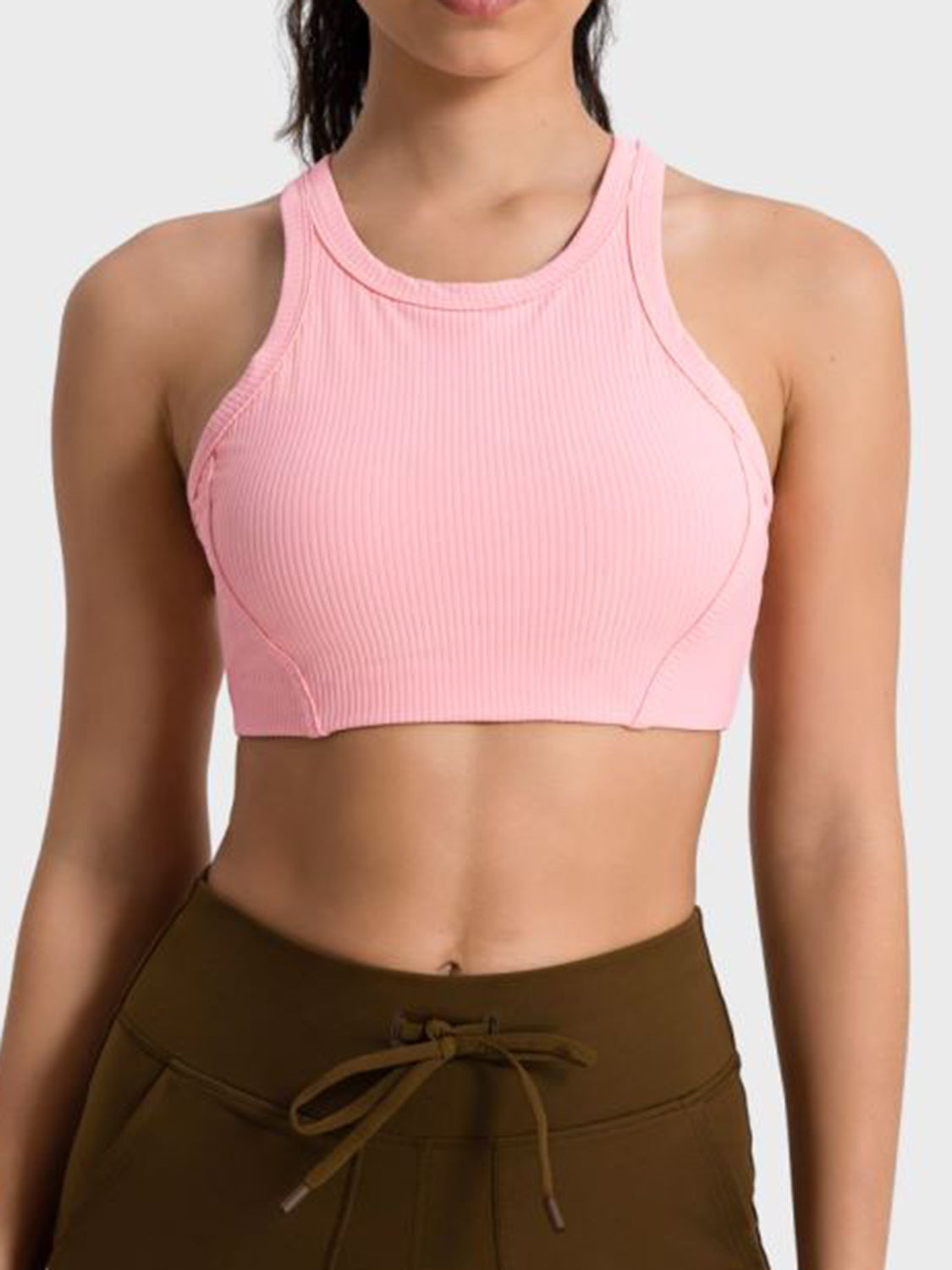 Wide Strap Cropped Active Tank