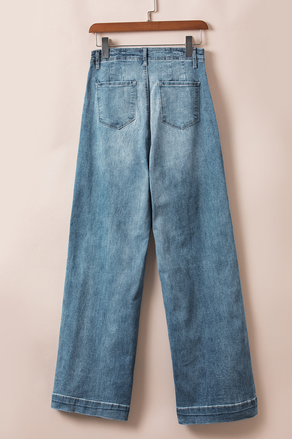 Medium Wash Straight Loose Leg Jeans