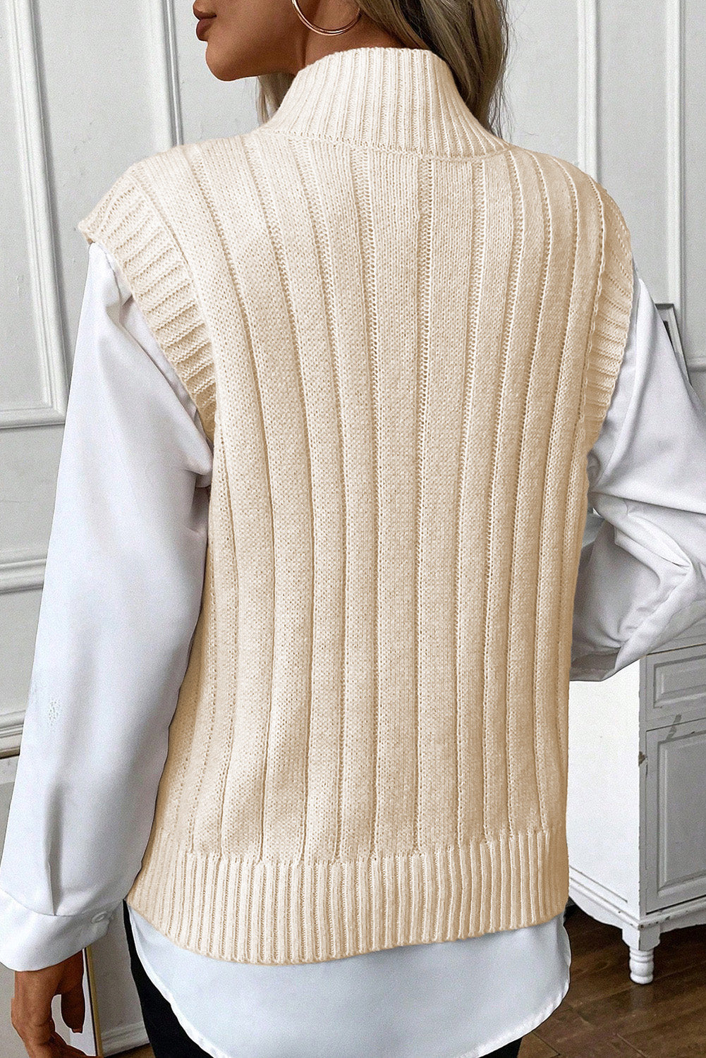 Cable-Knit Sweater Vest