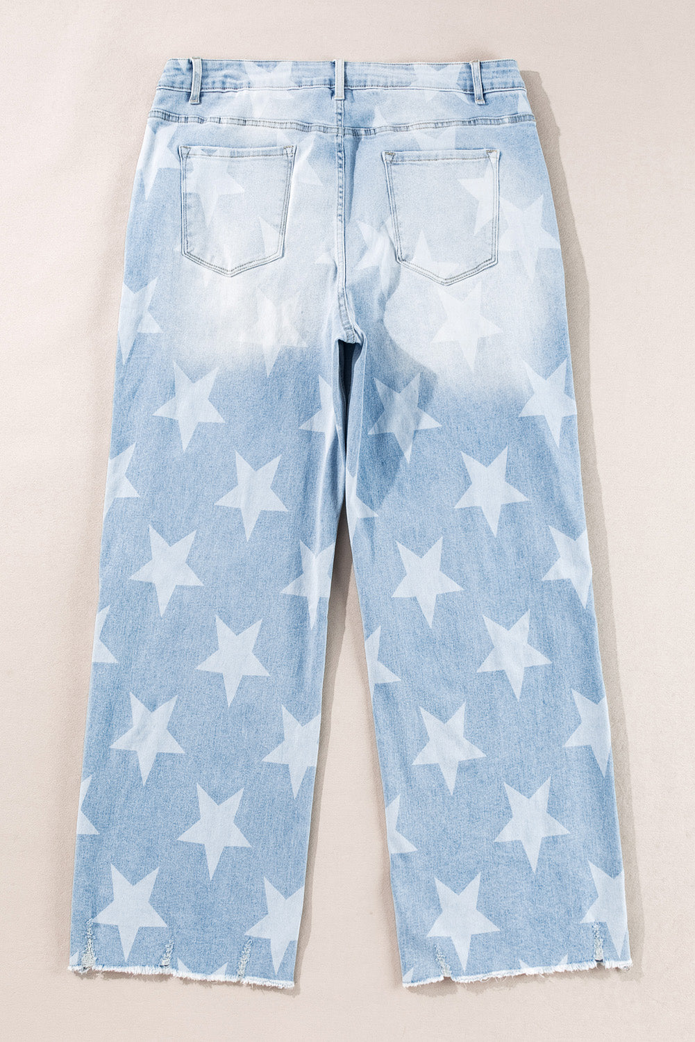 Plus Size High Waist Star Jeans