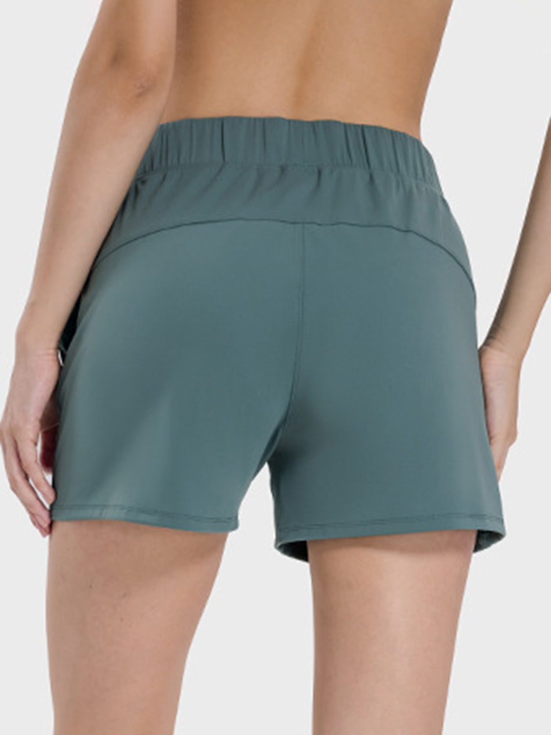 Elastic Waist Flowy Active Shorts