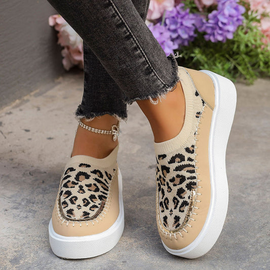 Leopard Platform Sneakers