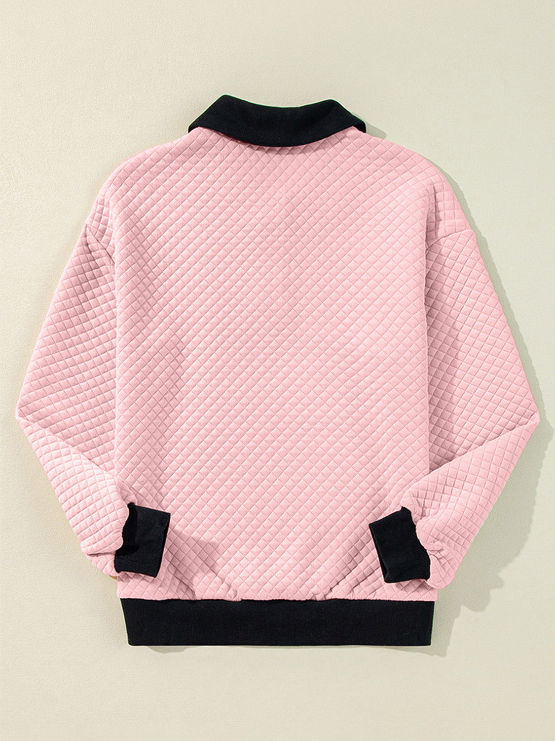 Texture Quarter-Button Sweatshirt