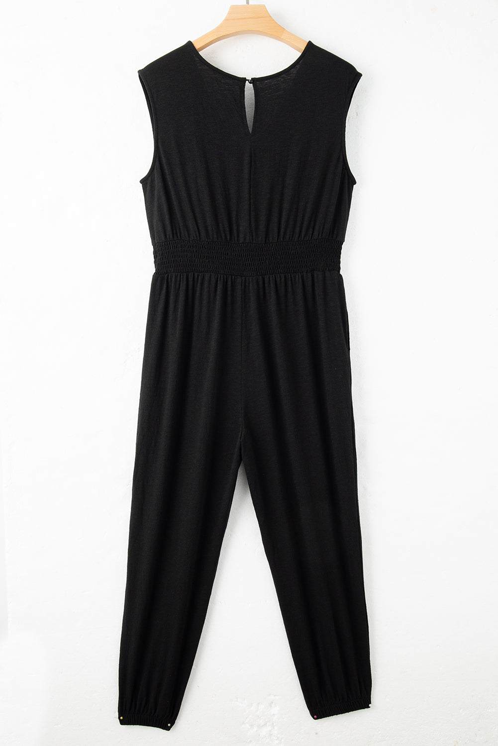 Plus Size Smocked Jumpsuit