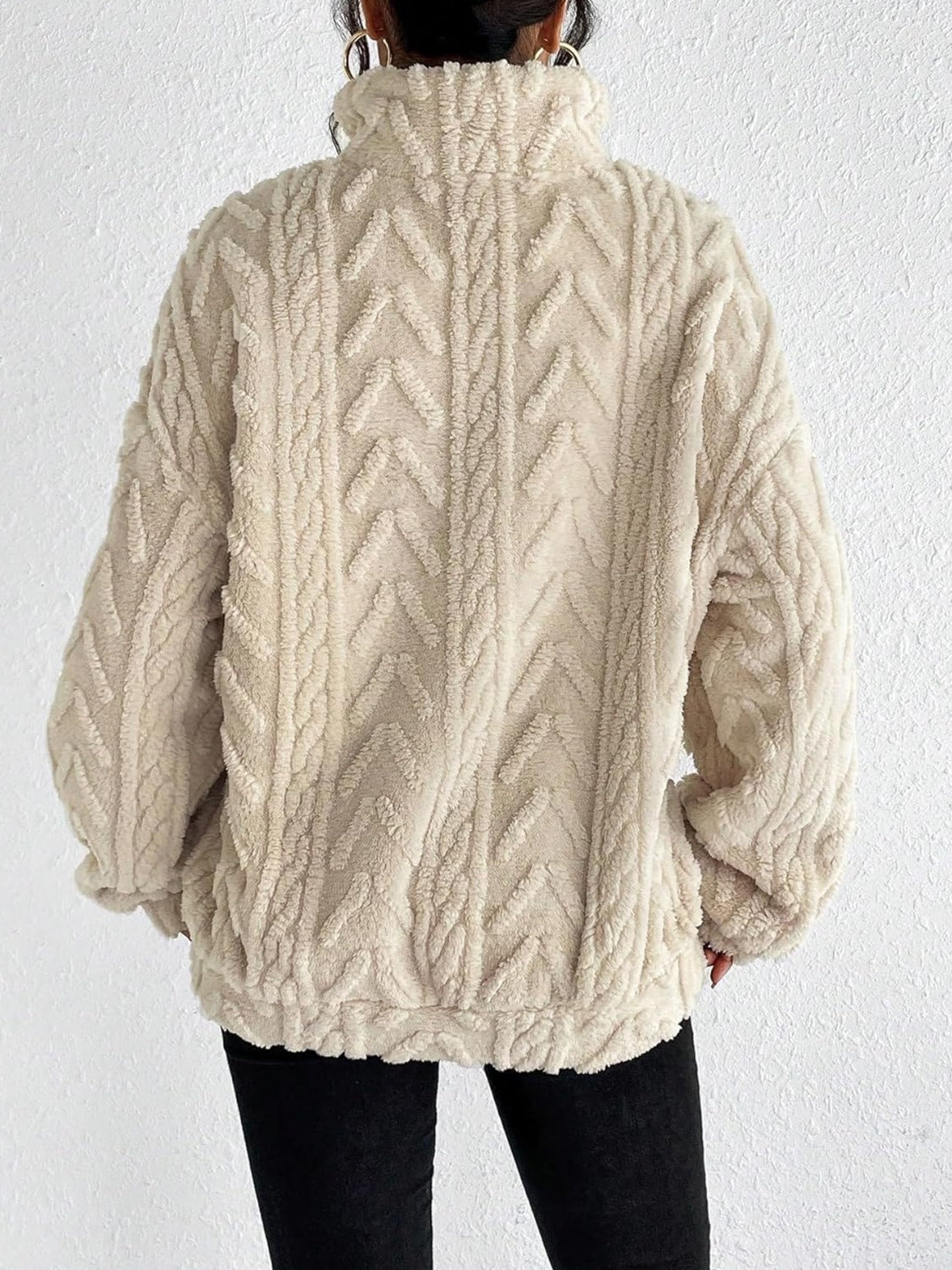 Fuzzy Quarter-Zip Sweatshirt