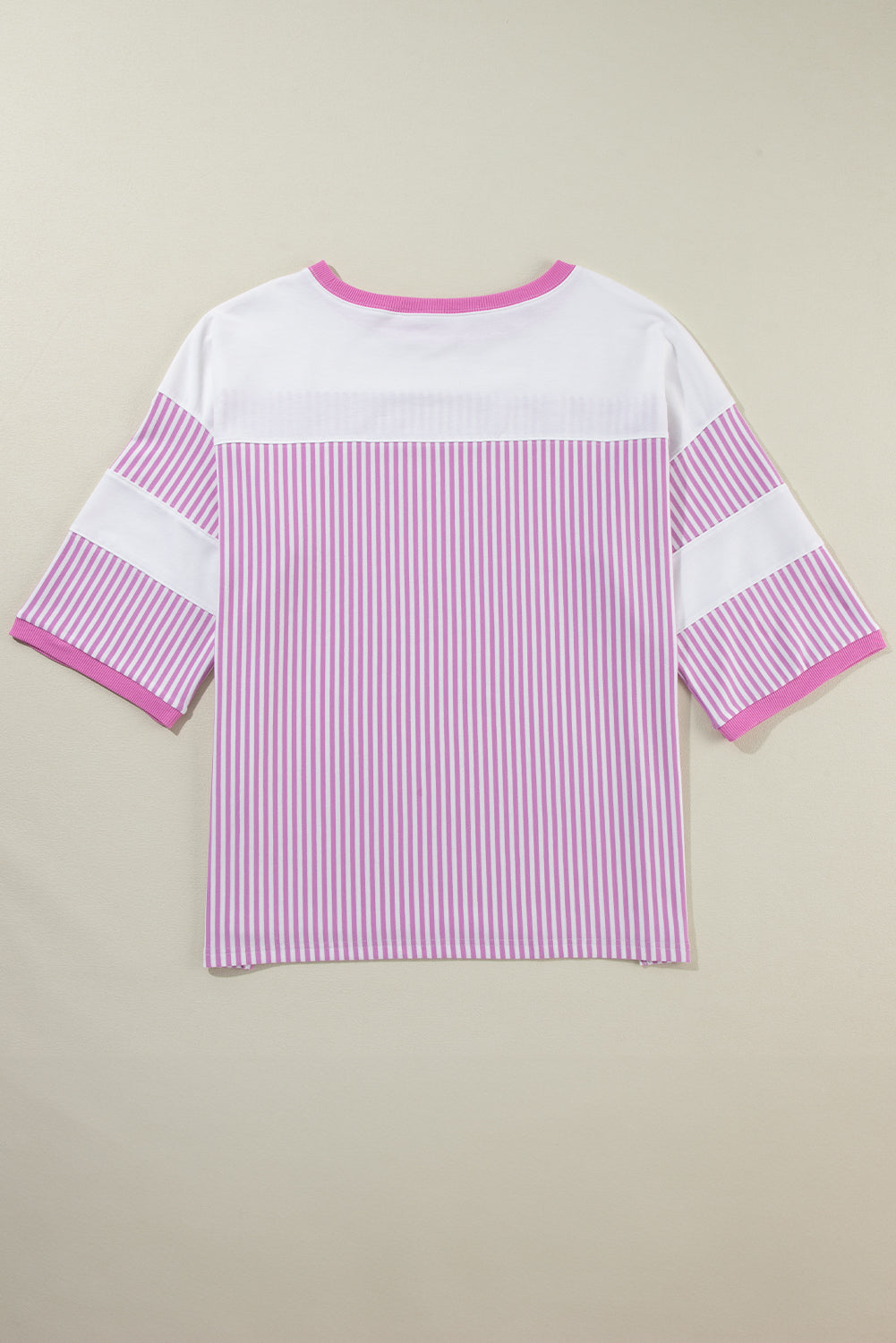 Plus Size Pink Stripe T-Shirt