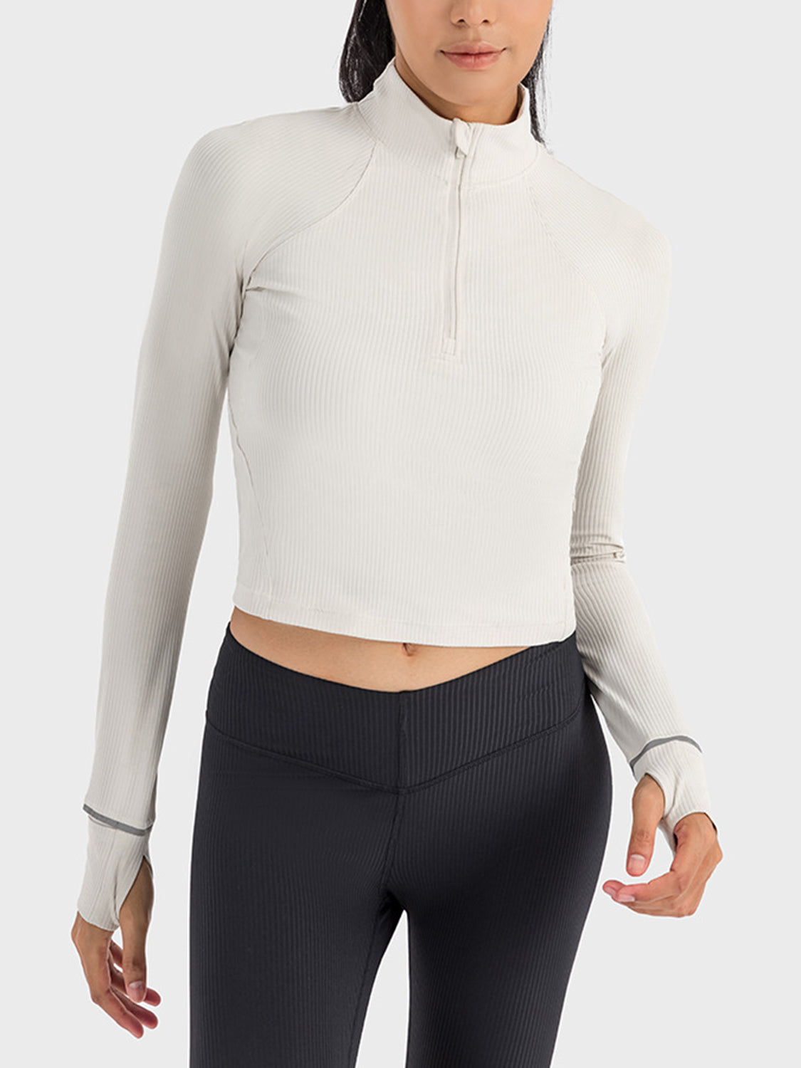 Mock Neck Half-Zip Sport Top