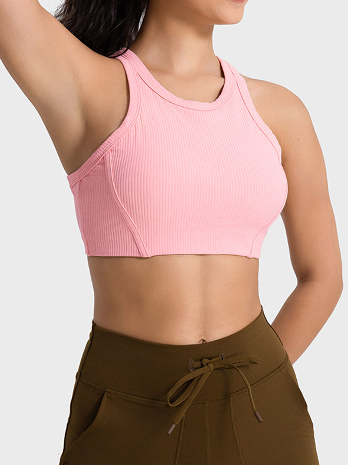 Wide Strap Cropped Active Tank