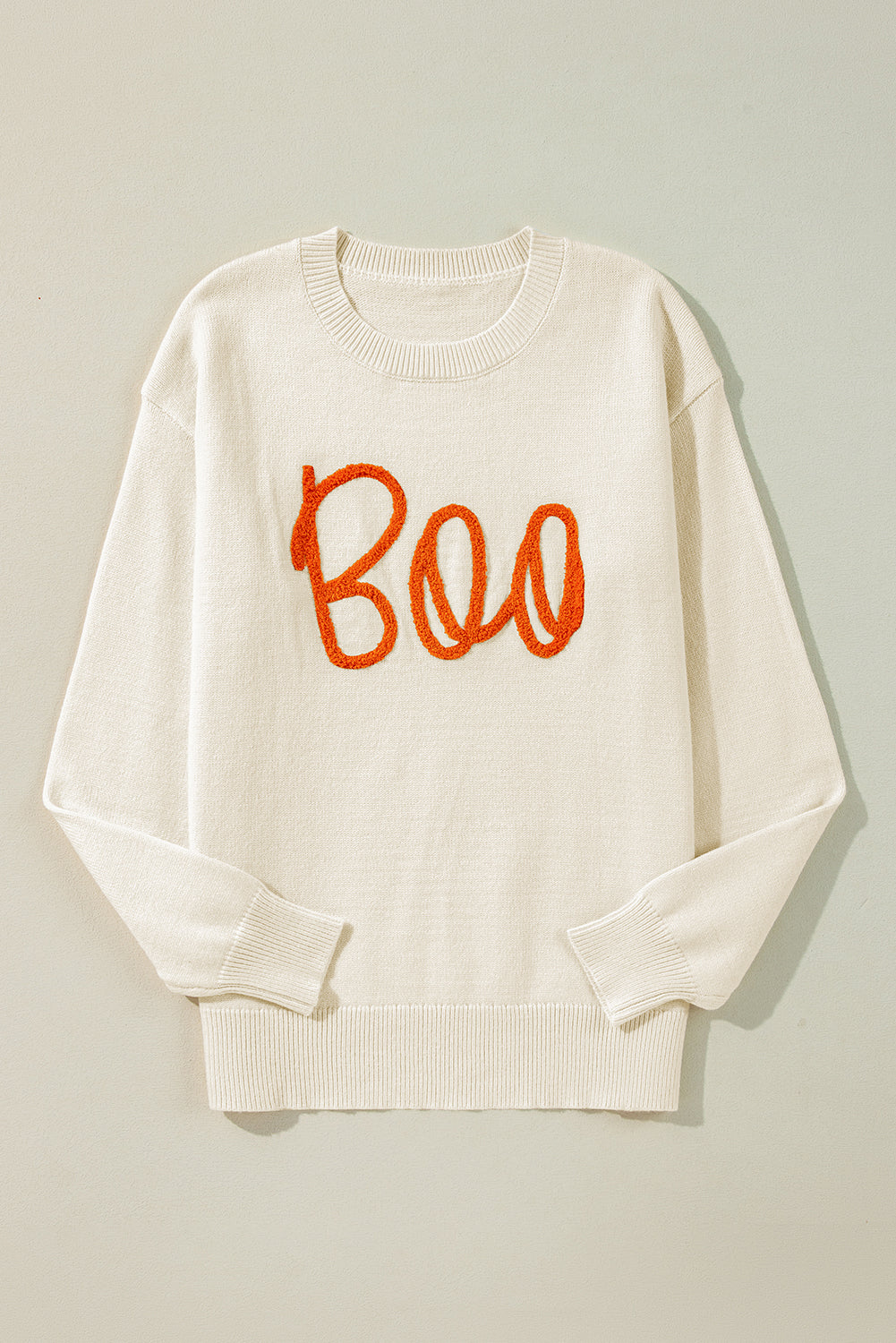 Apricot Boo Knitted Drop Shoulder Sweater