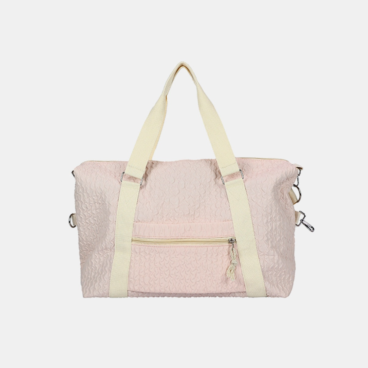 Textured Nylon Duffel Bag