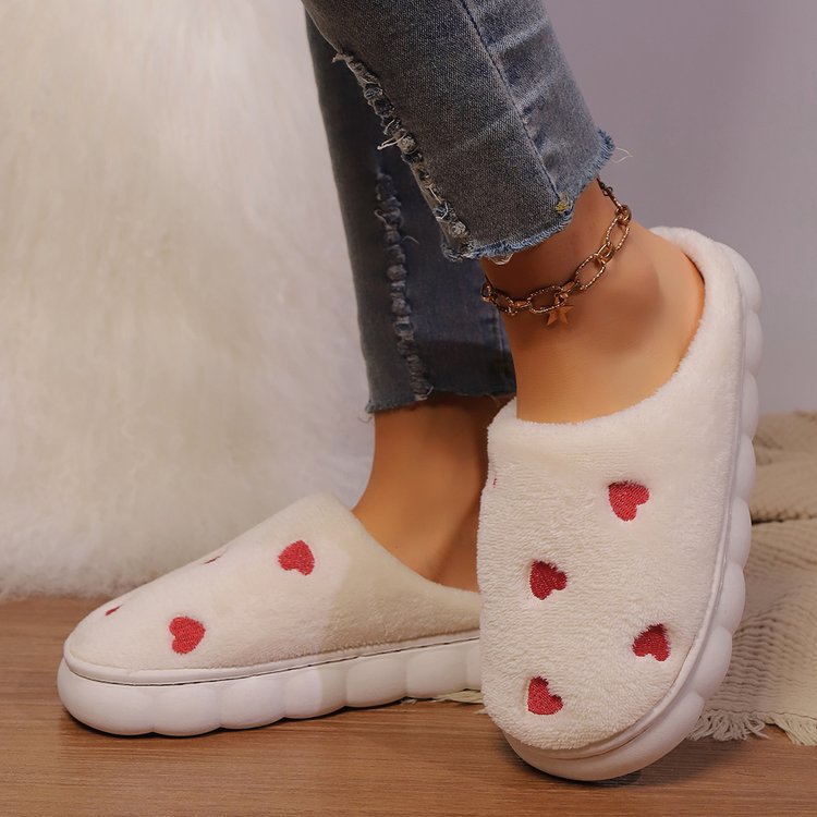 Heart Flat Slippers