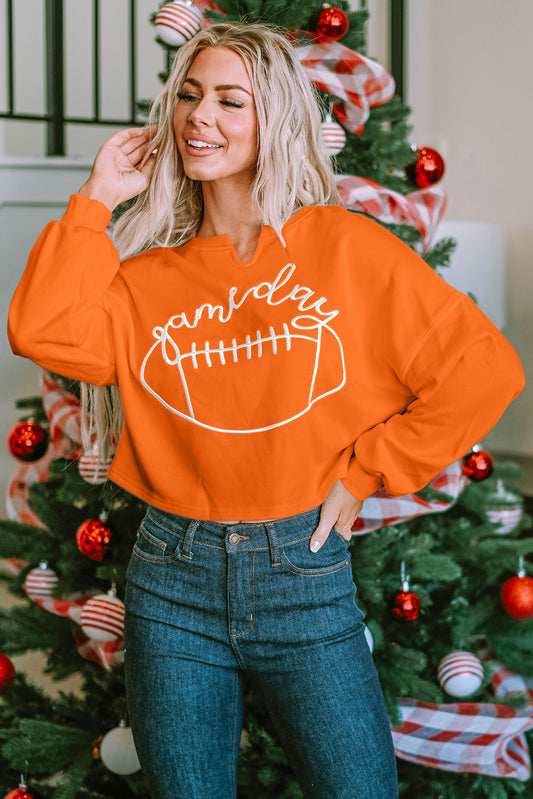 Orange Game Day Football Sweatshirt