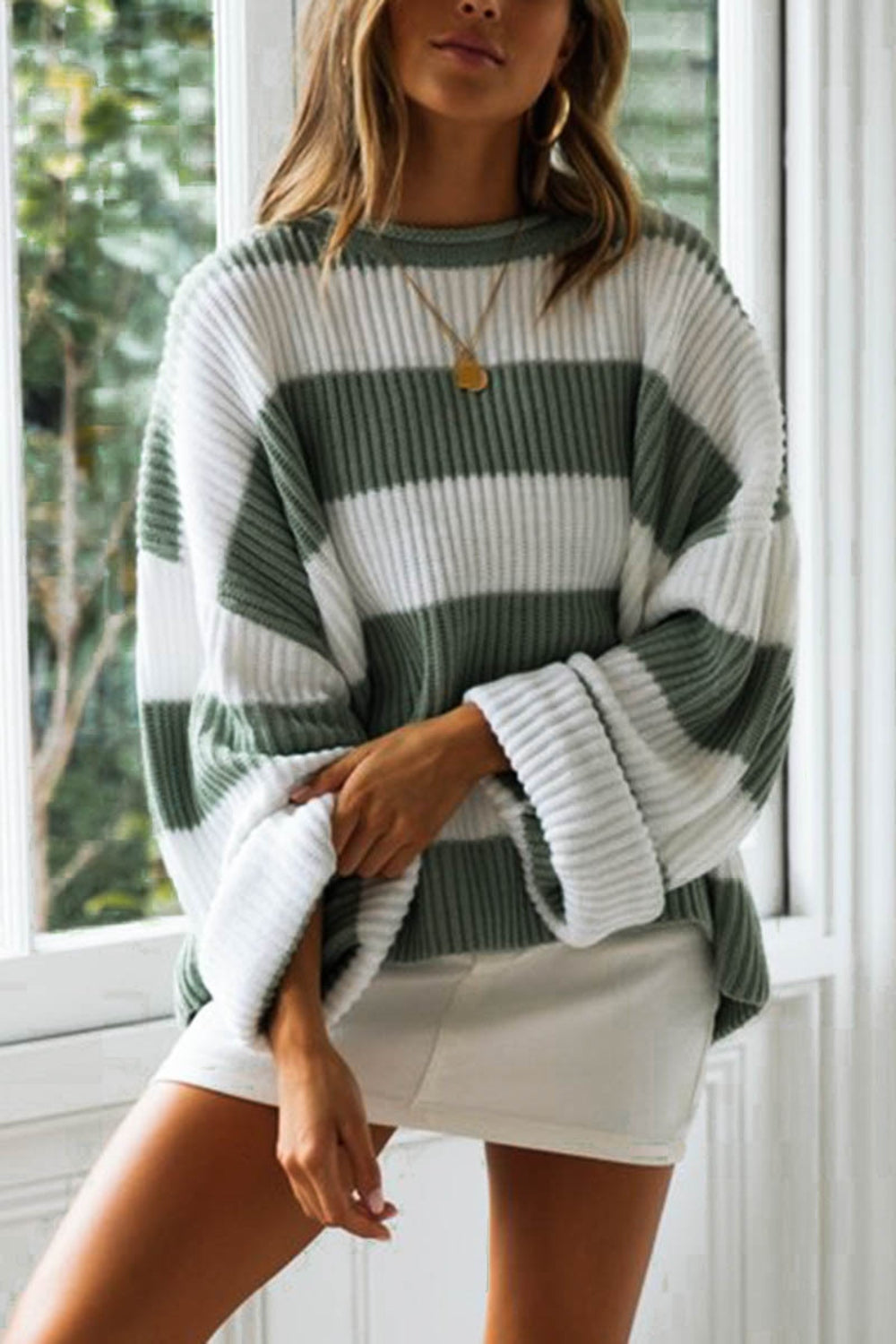 Striped Oversized Sweater