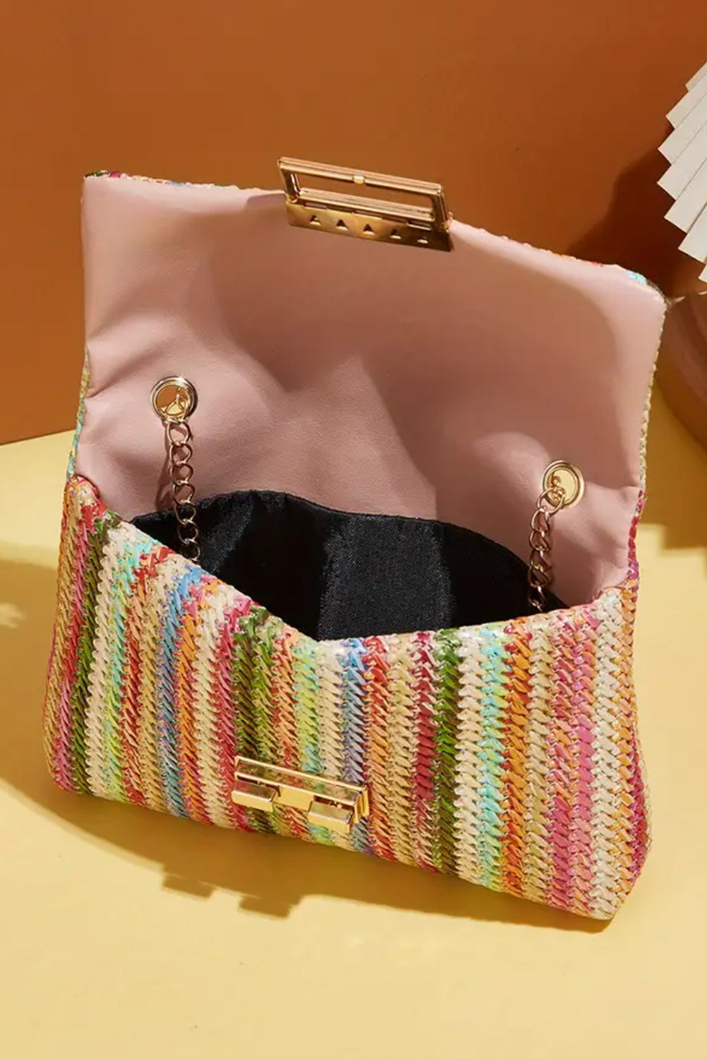 Pastel Bohemian Woven Shoulder Bag