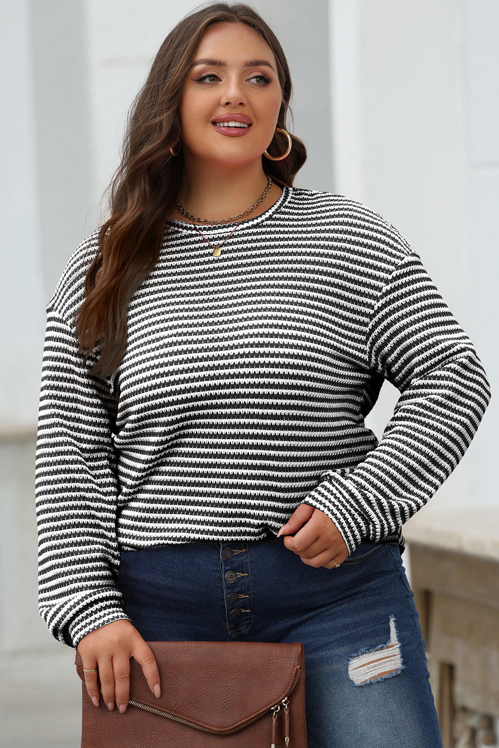 Stripe Long Sleeve Top