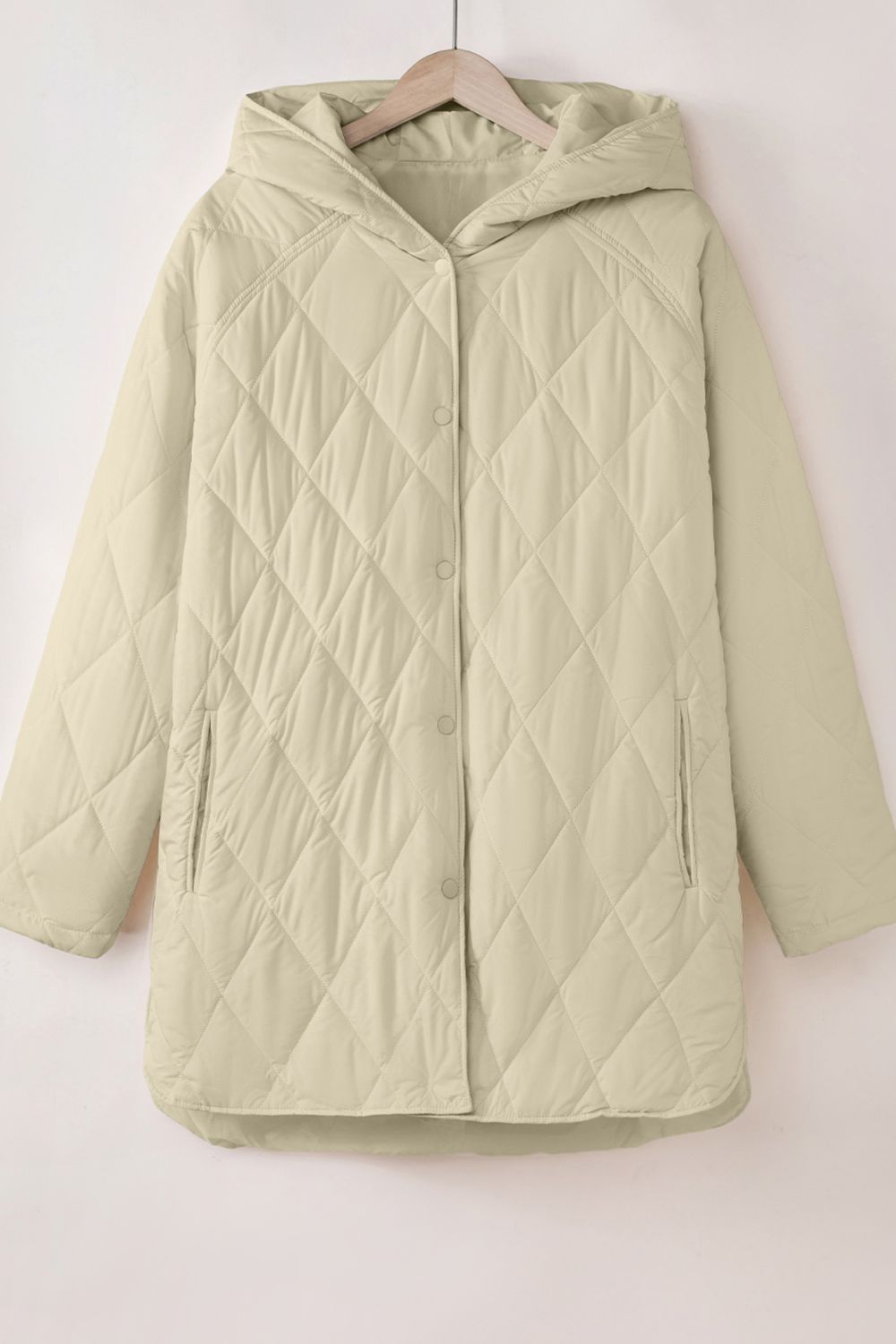 Snap-Down Quilted Winter Coat