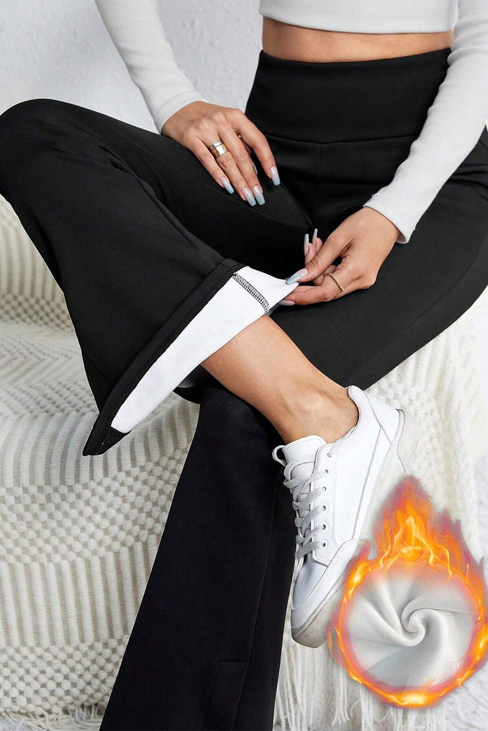 Thermal Split Flare Leggings