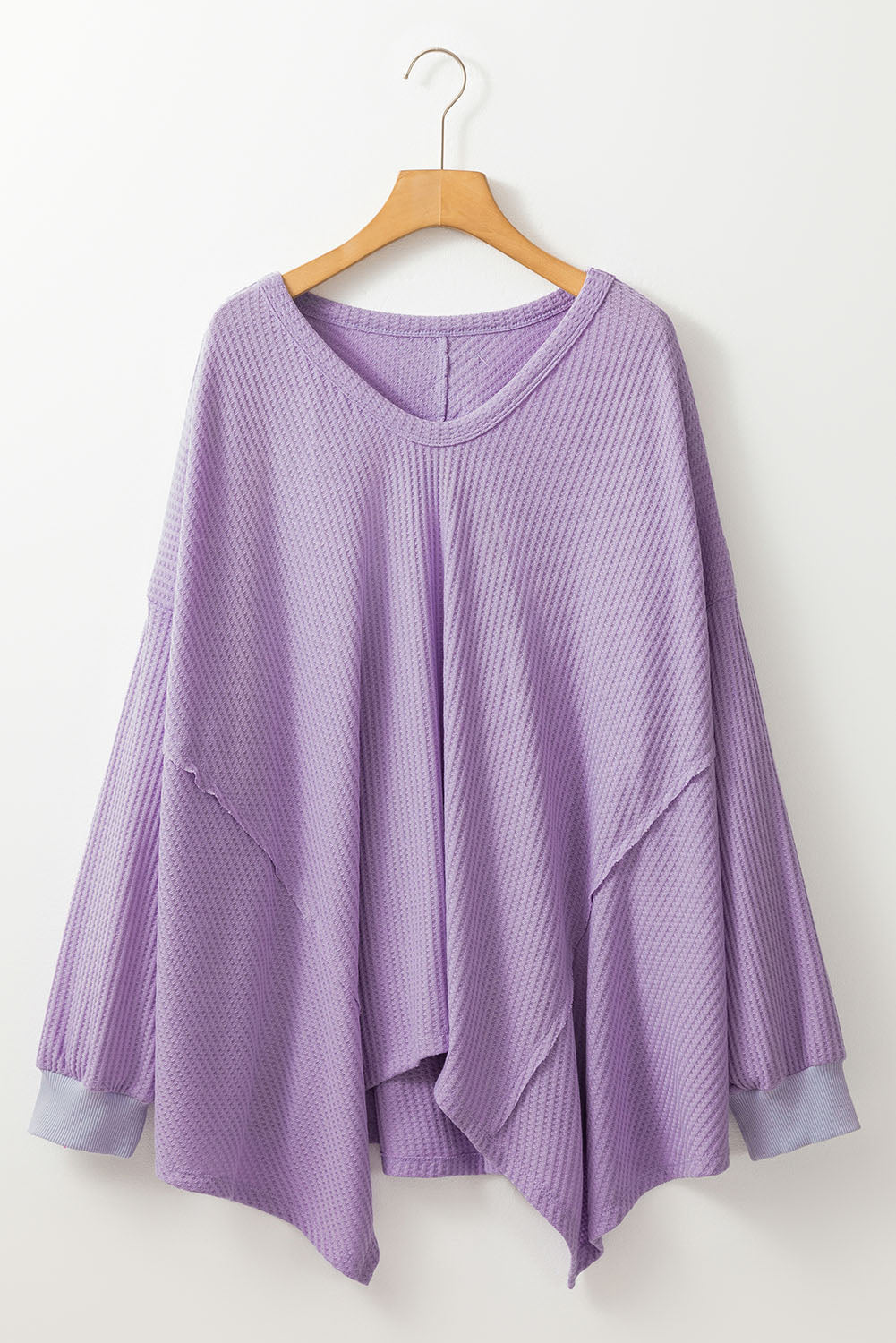 Plus Size Waffle Knit Flowy Top