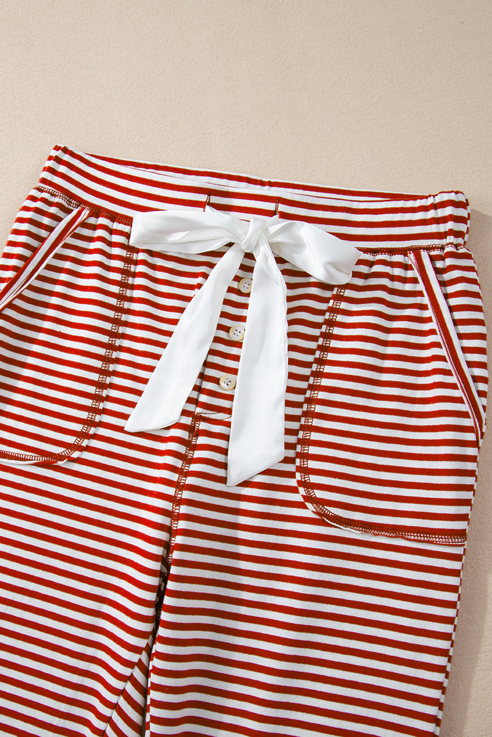 Red Stripe Top & Pants Set