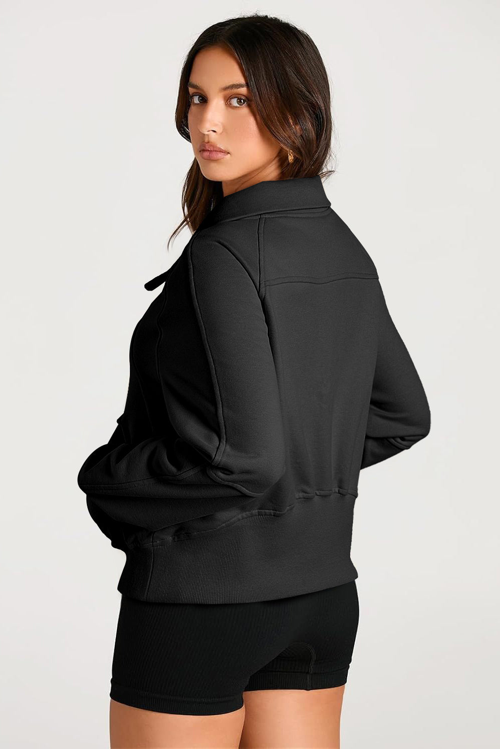 Quarter-Zip Kangaroo Sweatshirt