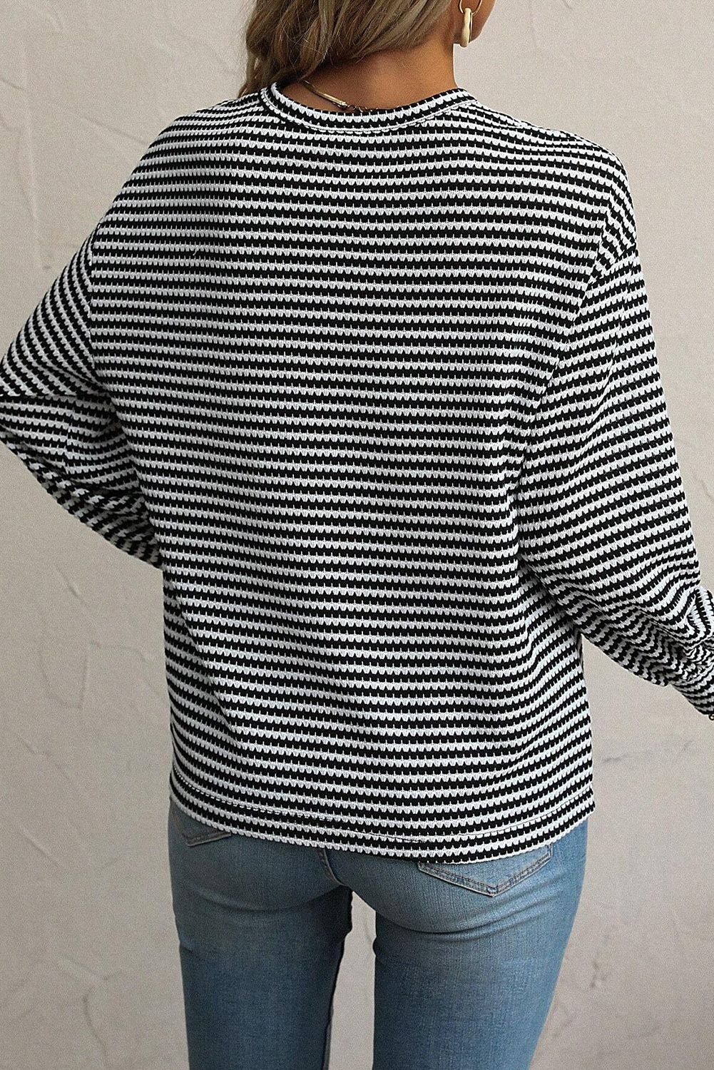 Stripe Long Sleeve Top