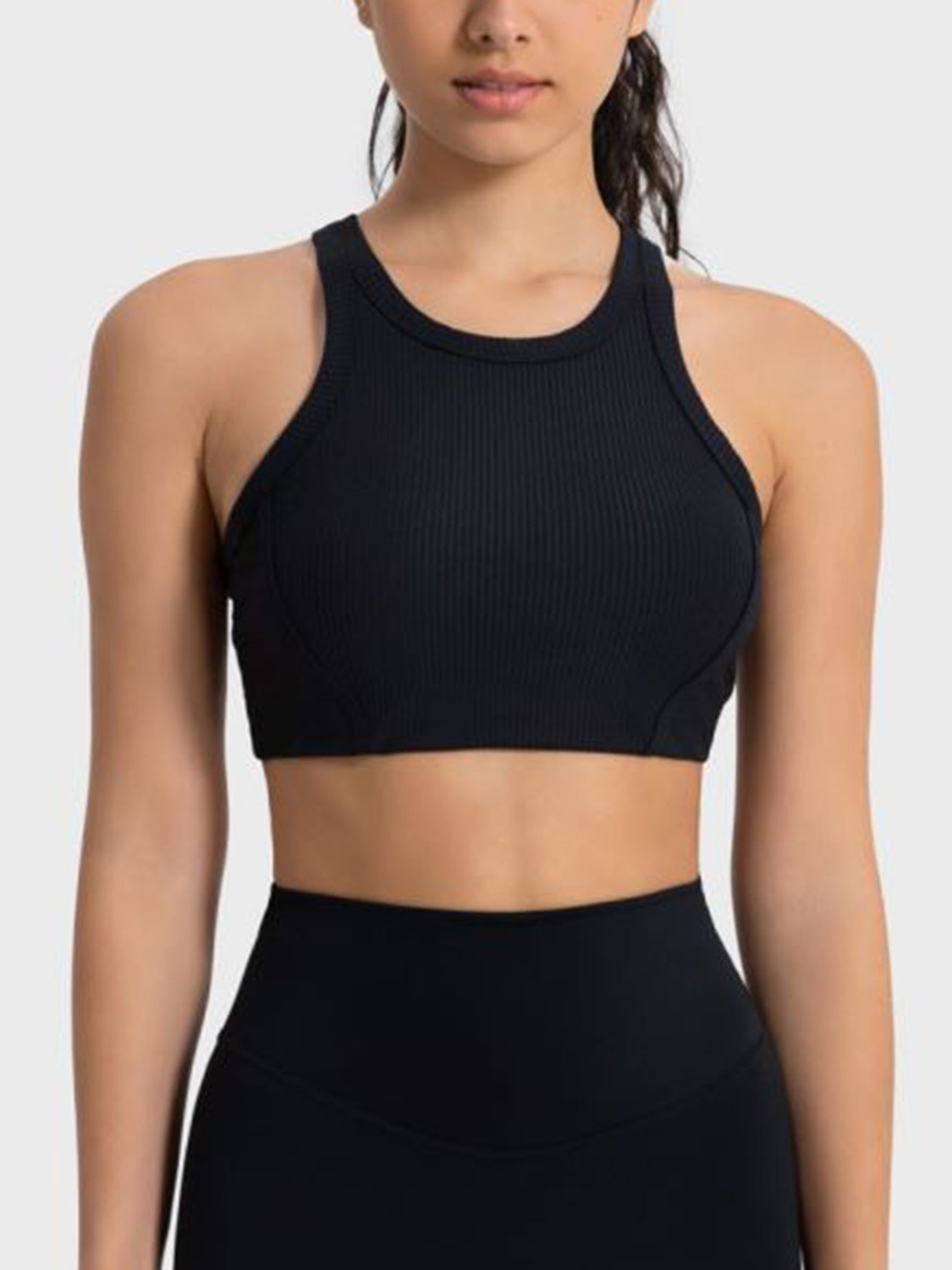 Wide Strap Cropped Active Tank