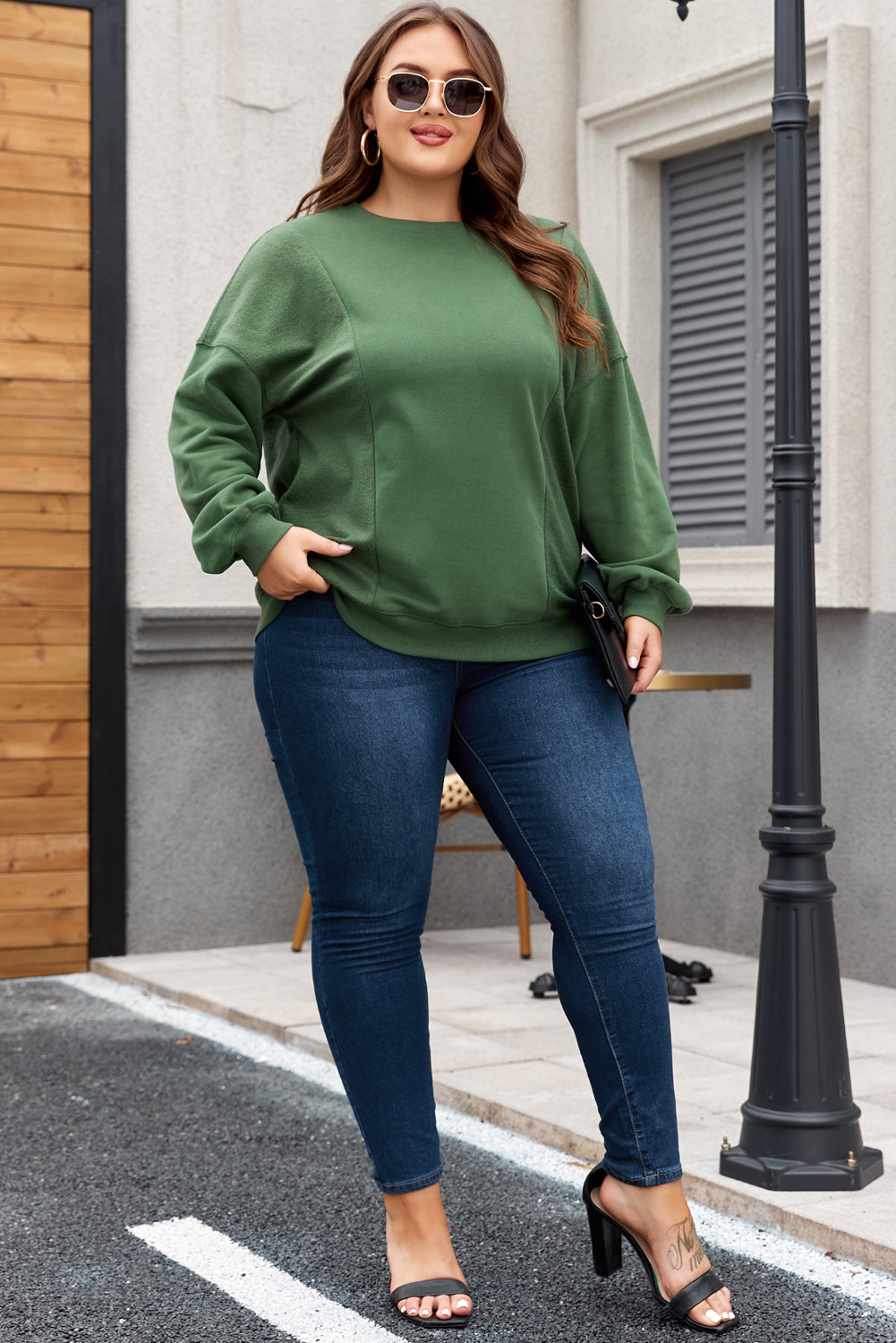 Plus Size Loose Crewneck