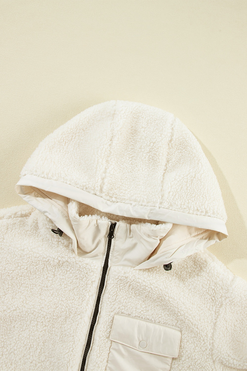 Zip-Up Sherpa Jacket w/ Removable Hood