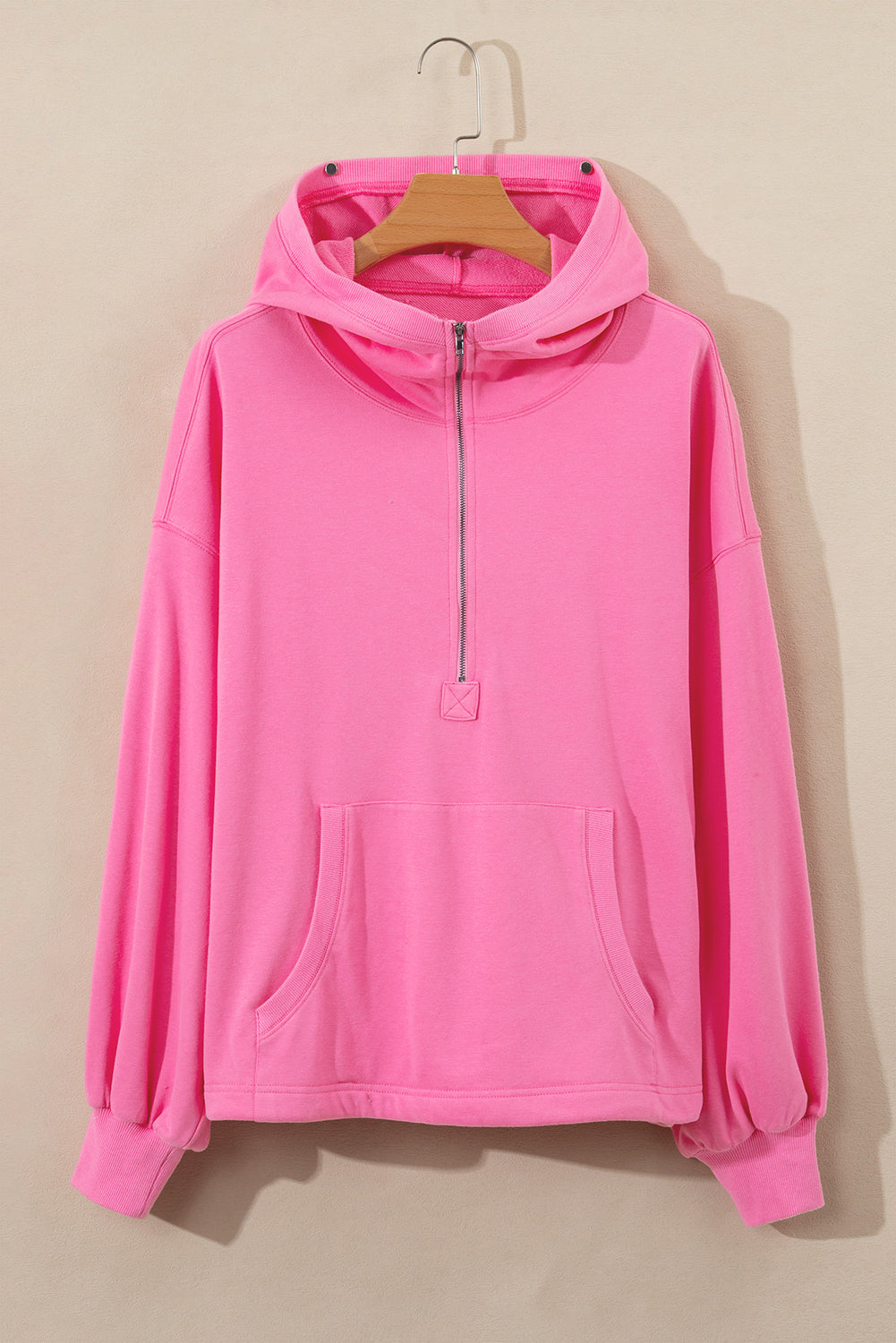 Kangaroo Half-Zip Oversized Hoodie