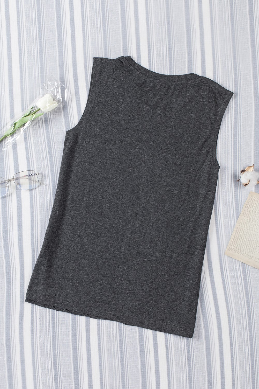 Crew Neck Loose Tank Top