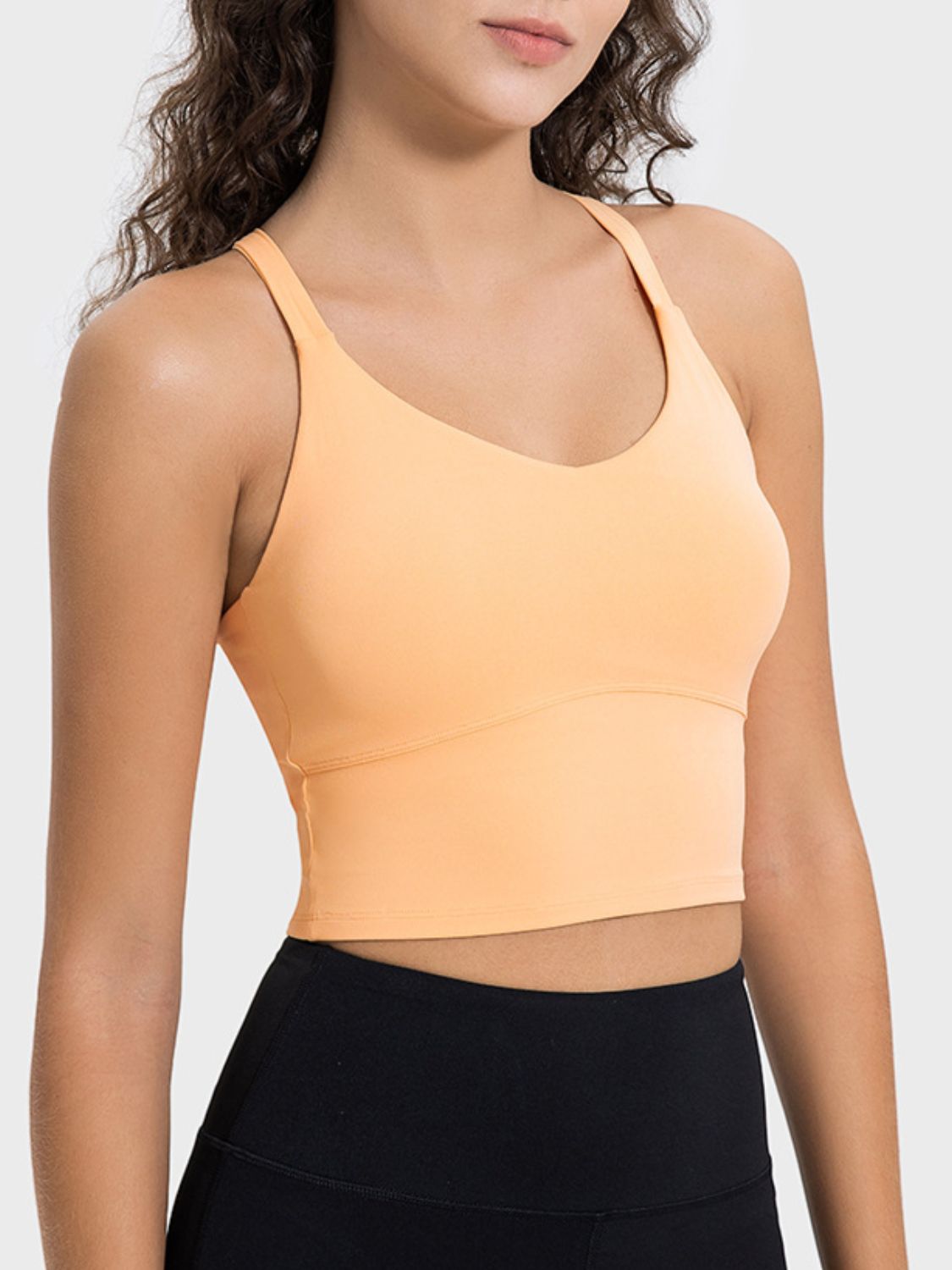 Crisscross Cropped Active Tank