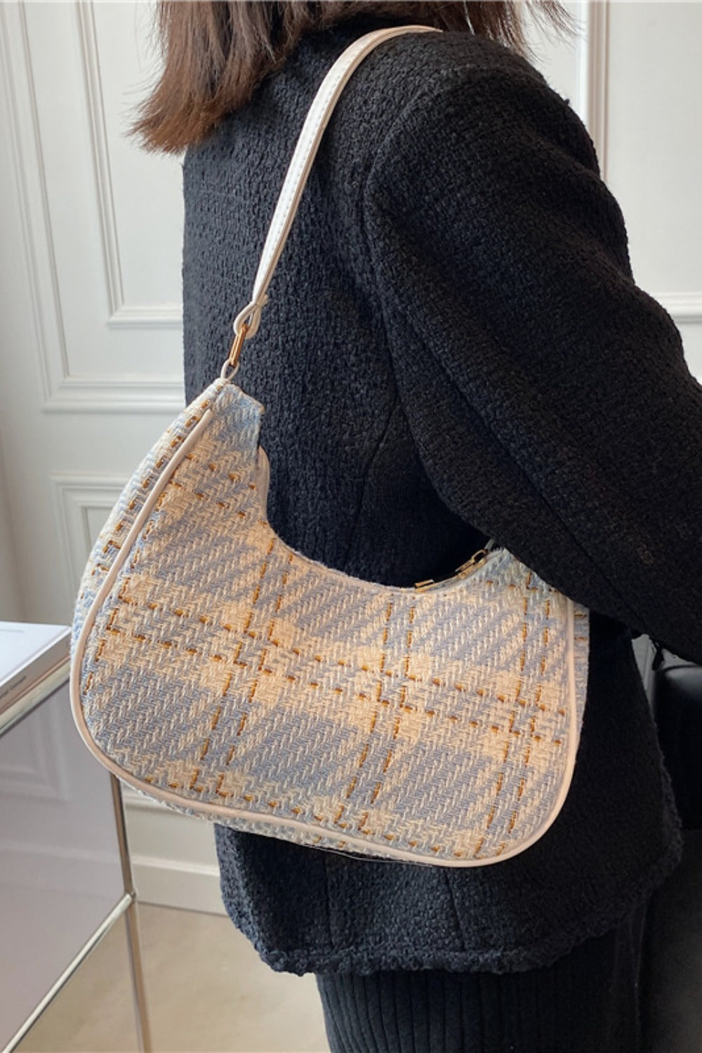 Plaid Shoulder Bag