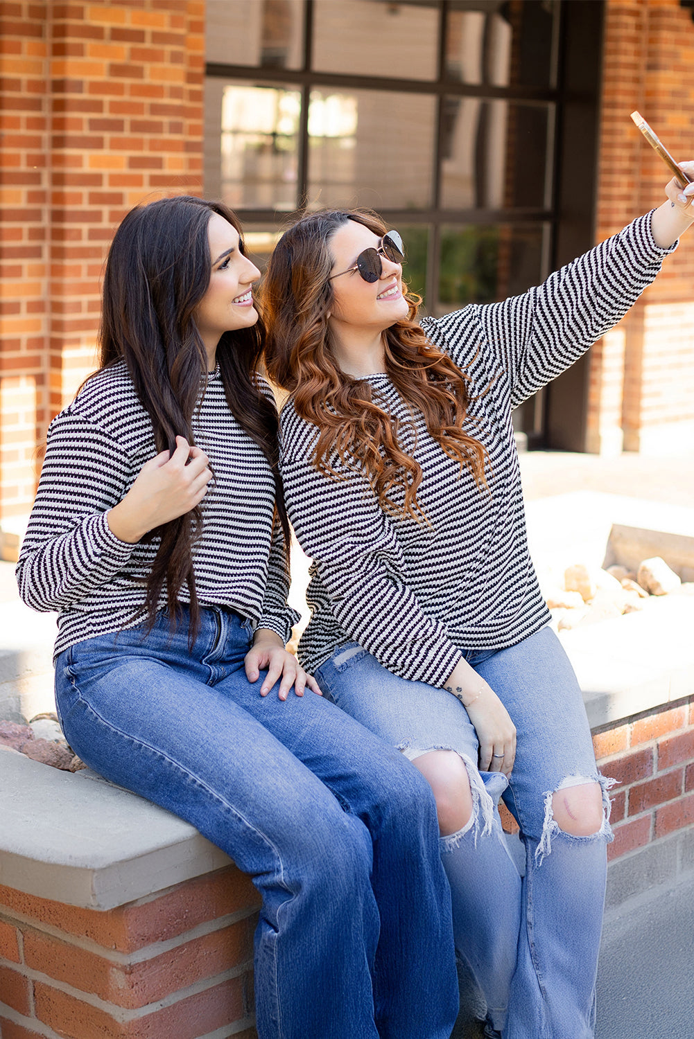 Stripe Long Sleeve Top