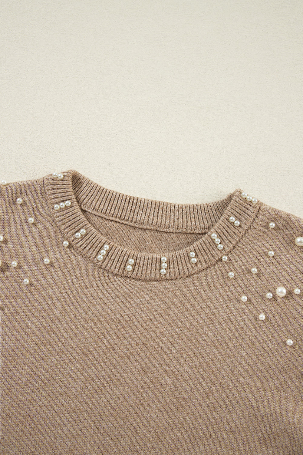 Pearled Round Neck Sweater