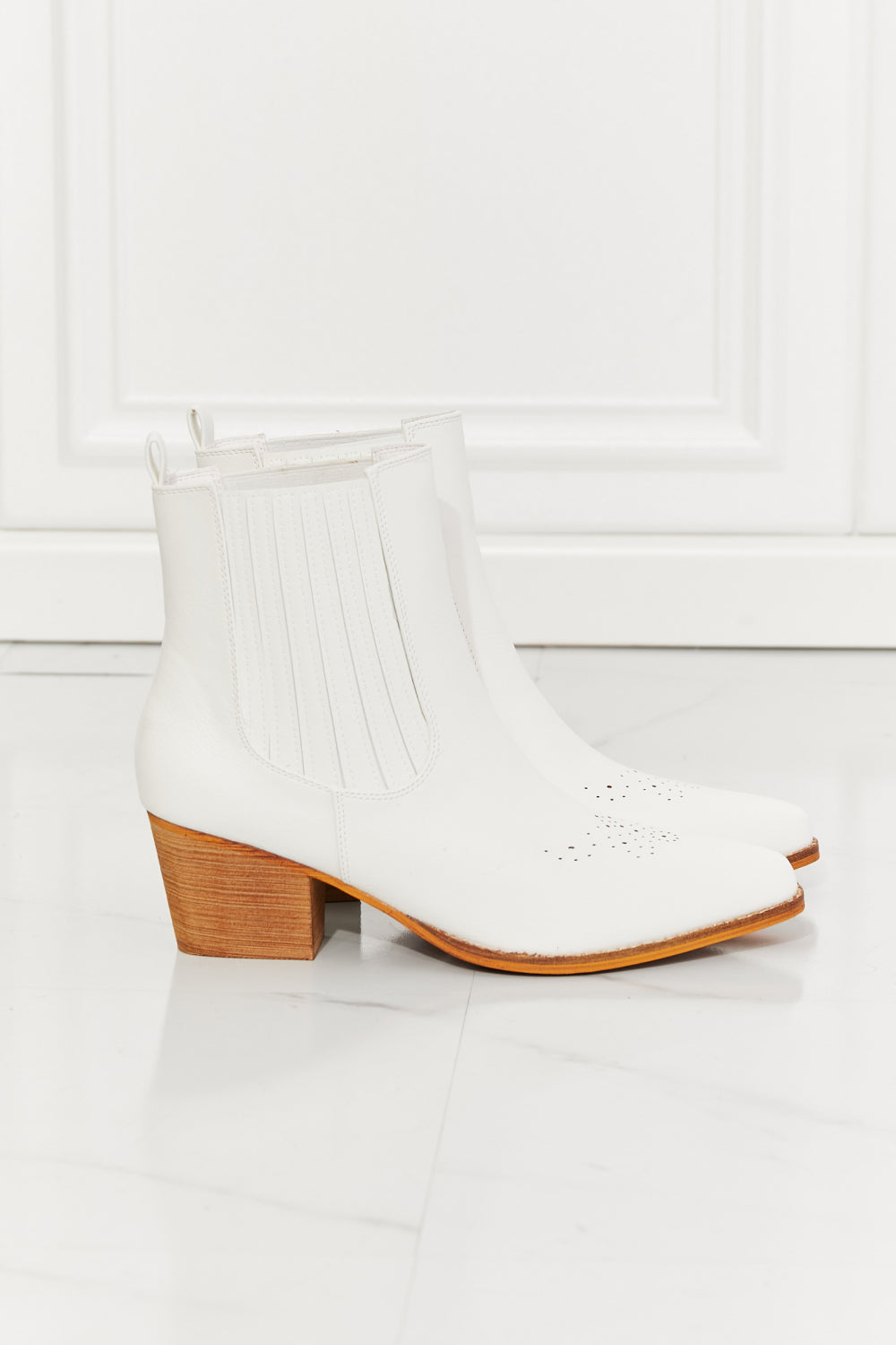 Stacked Heel Chelsea Boot